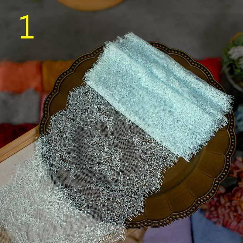 3meters/lot 20cm Width Fashion High Quality Handmade DIY Eyelash Lace Trimming, lace fabric