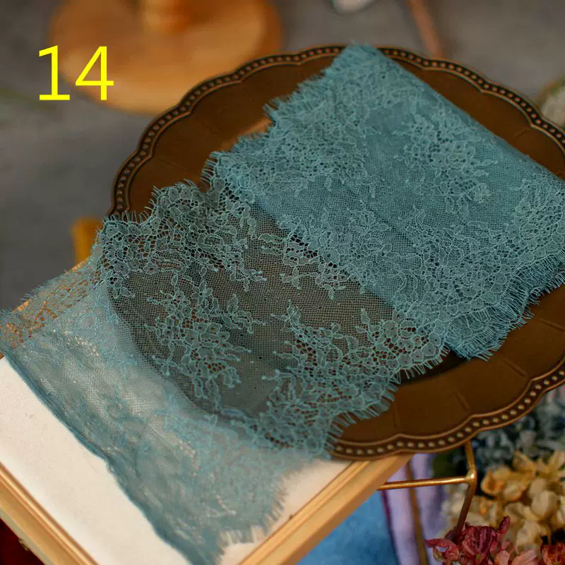 3meters/lot 20cm Width Fashion High Quality Handmade DIY Eyelash Lace Trimming, lace fabric