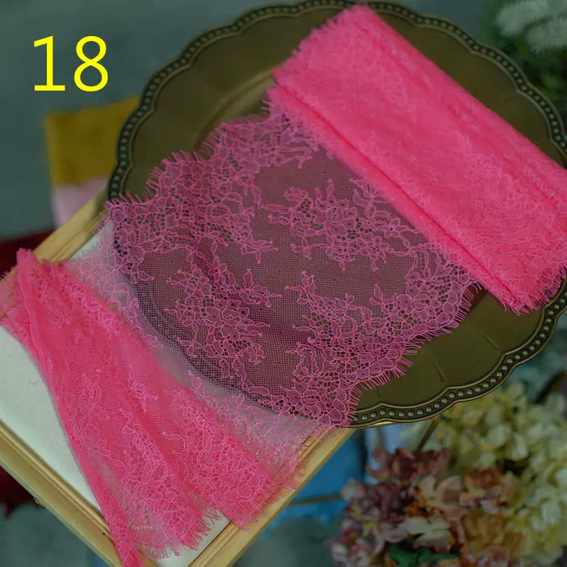 3meters/lot 20cm Width Fashion High Quality Handmade DIY Eyelash Lace Trimming, lace fabric