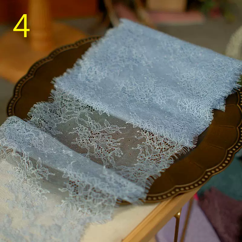 3meters/lot 20cm Width Fashion High Quality Handmade DIY Eyelash Lace Trimming, lace fabric