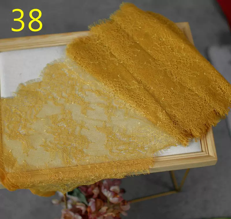3meters/lot 20cm Width Fashion High Quality Handmade DIY Eyelash Lace Trimming, lace fabric