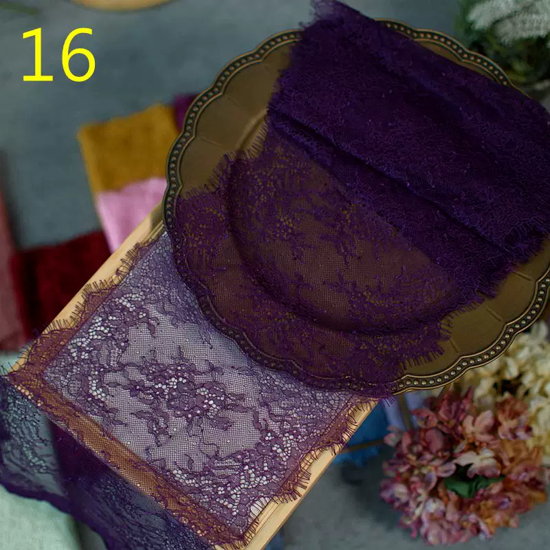 3meters/lot 20cm Width Fashion High Quality Handmade DIY Eyelash Lace Trimming, lace fabric