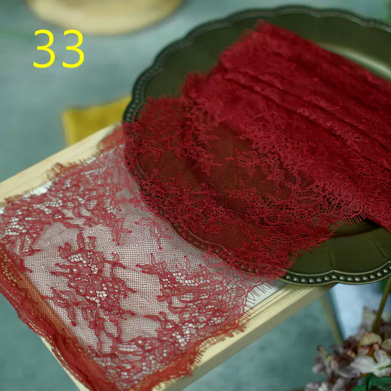 3meters/lot 20cm Width Fashion High Quality Handmade DIY Eyelash Lace Trimming, lace fabric