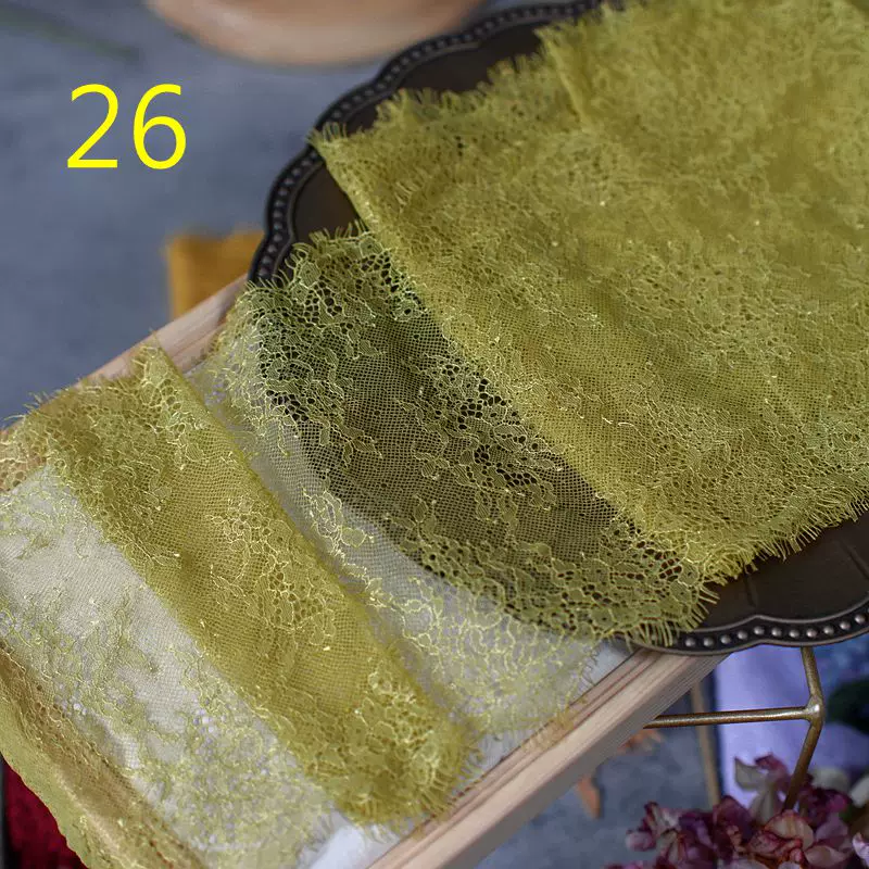 3meters/lot 20cm Width Fashion High Quality Handmade DIY Eyelash Lace Trimming, lace fabric