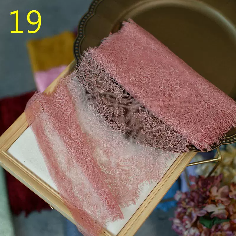 3meters/lot 20cm Width Fashion High Quality Handmade DIY Eyelash Lace Trimming, lace fabric