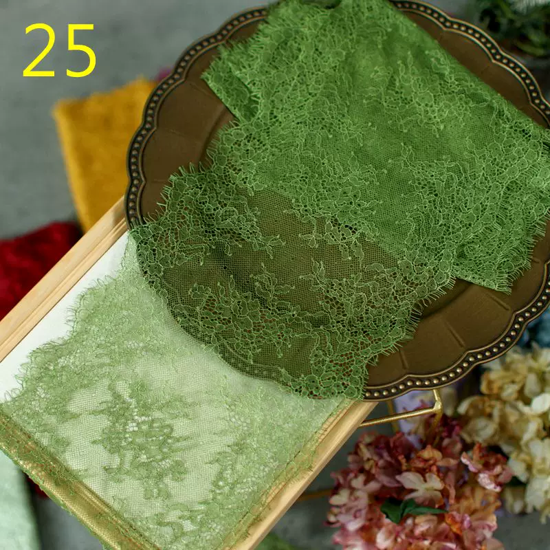 3meters/lot 20cm Width Fashion High Quality Handmade DIY Eyelash Lace Trimming, lace fabric