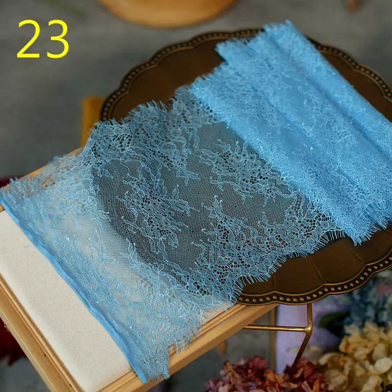 3meters/lot 20cm Width Fashion High Quality Handmade DIY Eyelash Lace Trimming, lace fabric