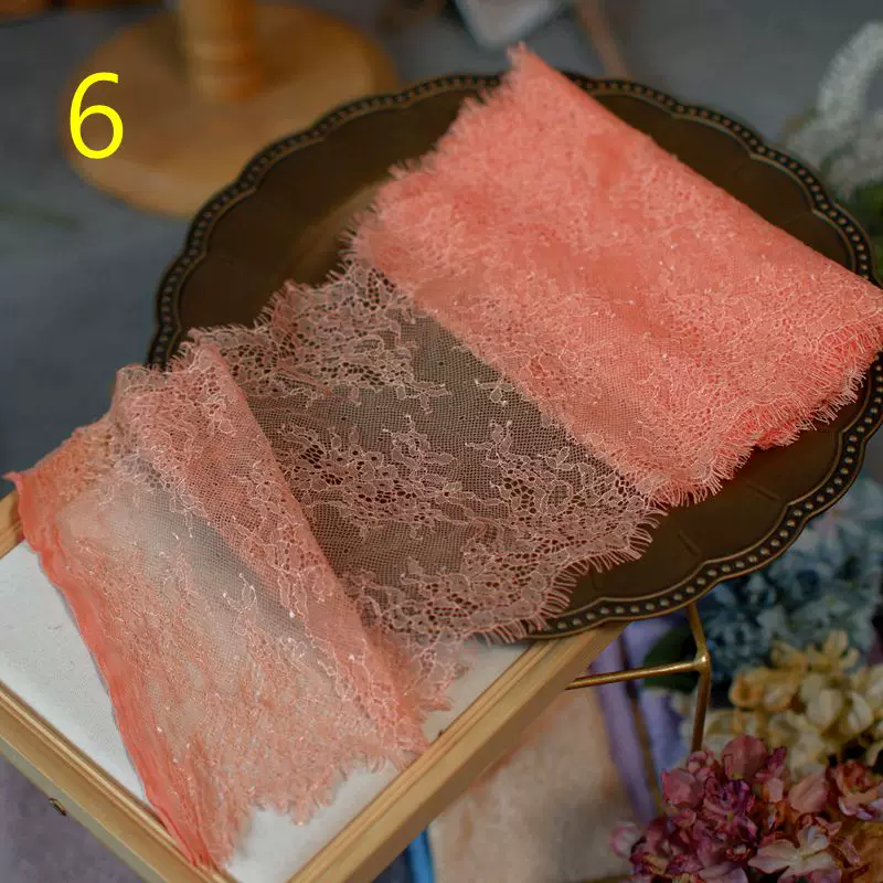 3meters/lot 20cm Width Fashion High Quality Handmade DIY Eyelash Lace Trimming, lace fabric