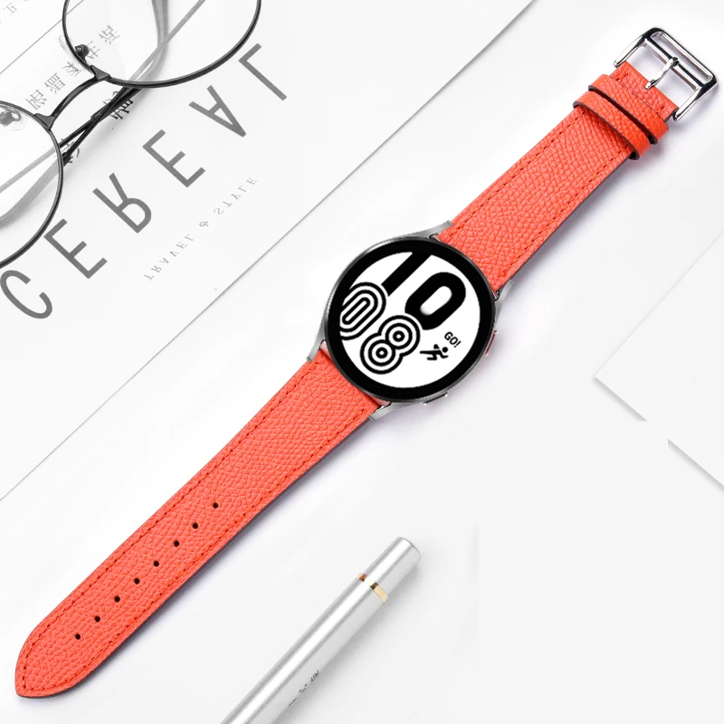 20mm/22mm Leather band For Amazfit GTS 4/3/2/2e/GTS2 Mini/GTR 4/3 pro/GTR2/2e/stratos 2/3 correa Bracelet Amazfit bip 6 5 strap