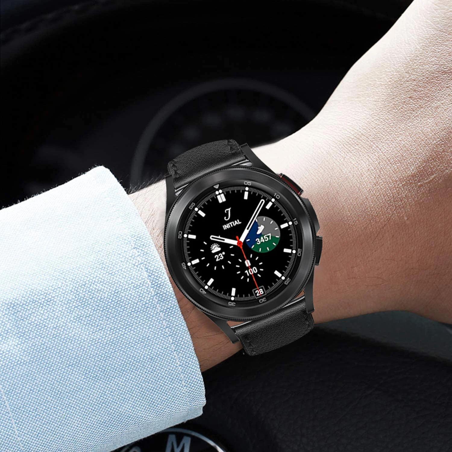 20mm/22mm Leather band For Amazfit GTS 4/3/2/2e/GTS2 Mini/GTR 4/3 pro/GTR2/2e/stratos 2/3 correa Bracelet Amazfit bip 6 5 strap