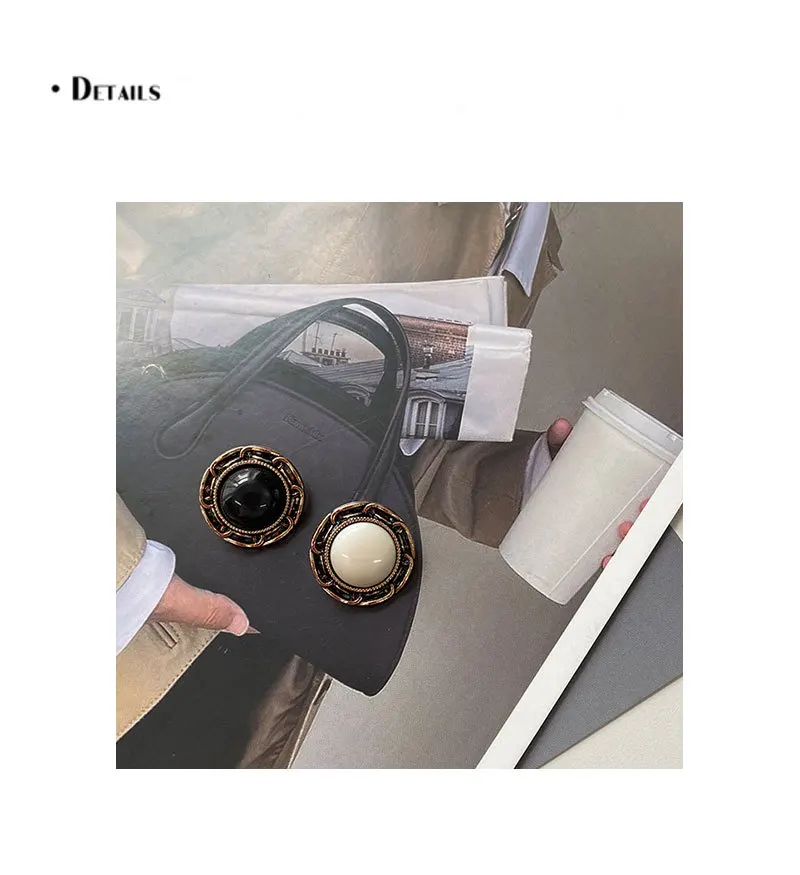 Retro Metal Buttons For Coat Jacket Women Clothing Decorative Diy Crafts 18/25mm Round Designer Embellishments Sew Button 3pcs