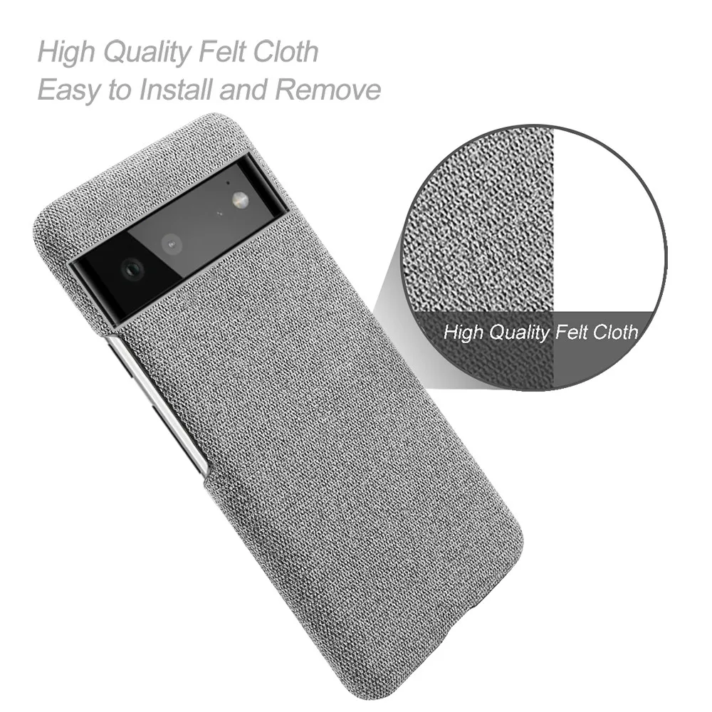 For Google Pixel 6 Case for Google Pixel 6 Pro 5 Cover Soft Premium Fabric and Anti-Slip Grip Case for Google Pixel 6 Cover Coqu
