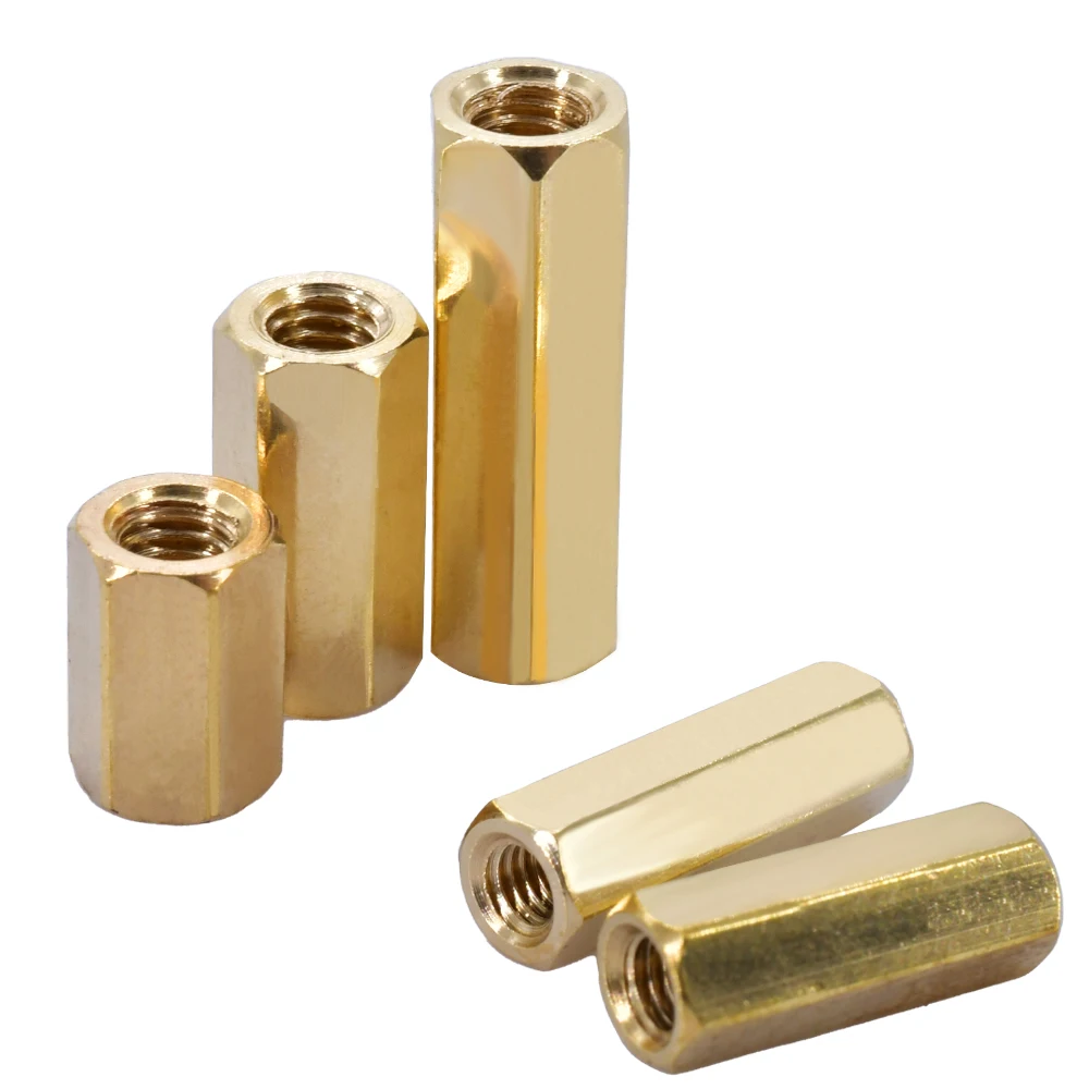 M2 M2.5 M3 M4 M5 Female-Female Brass Hex Spacer Board Pillar Hexagon Thread PCB Motherboard Nut Column Standoff Bolt Screw Bolts