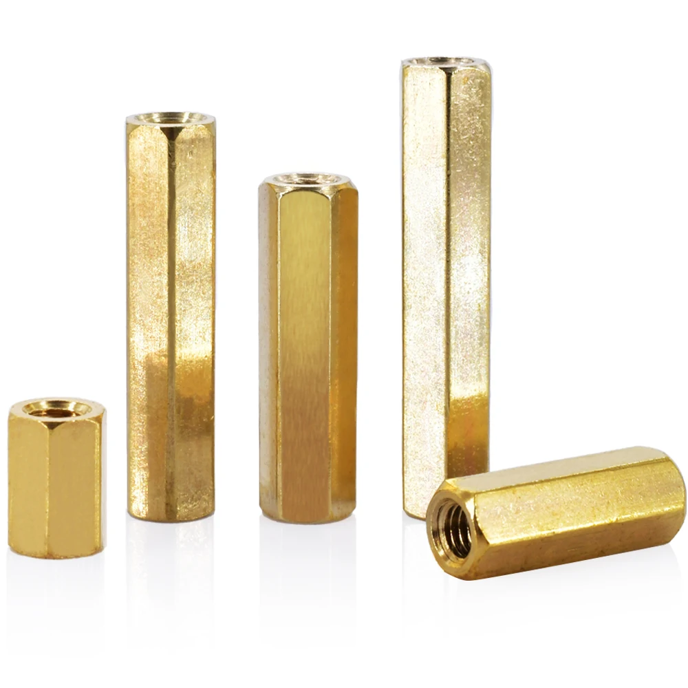 M2 M2.5 M3 M4 M5 Female-Female Brass Hex Spacer Board Pillar Hexagon Thread PCB Motherboard Nut Column Standoff Bolt Screw Bolts