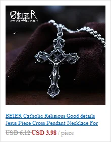 Beier Stainless Steel 1% Battery Pendant Chain Necklace men Jewelry BP8-091