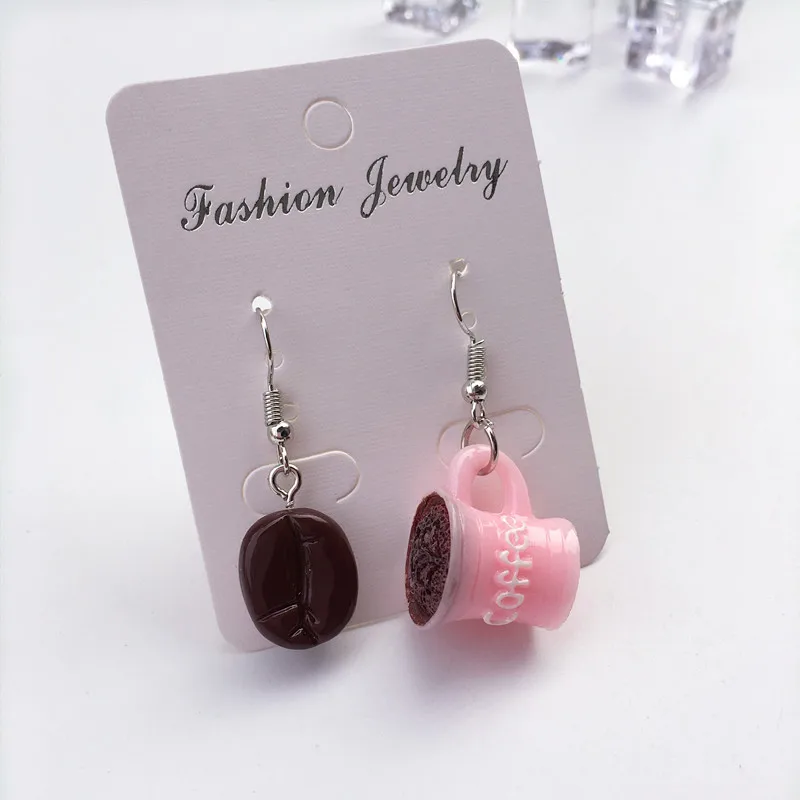 Women Earring Made Cute Girls Eardrop Funny Gift Sweet Handmade Cartoons Mini Fruit Drink Ham Sausage Toothpaste Shampoo