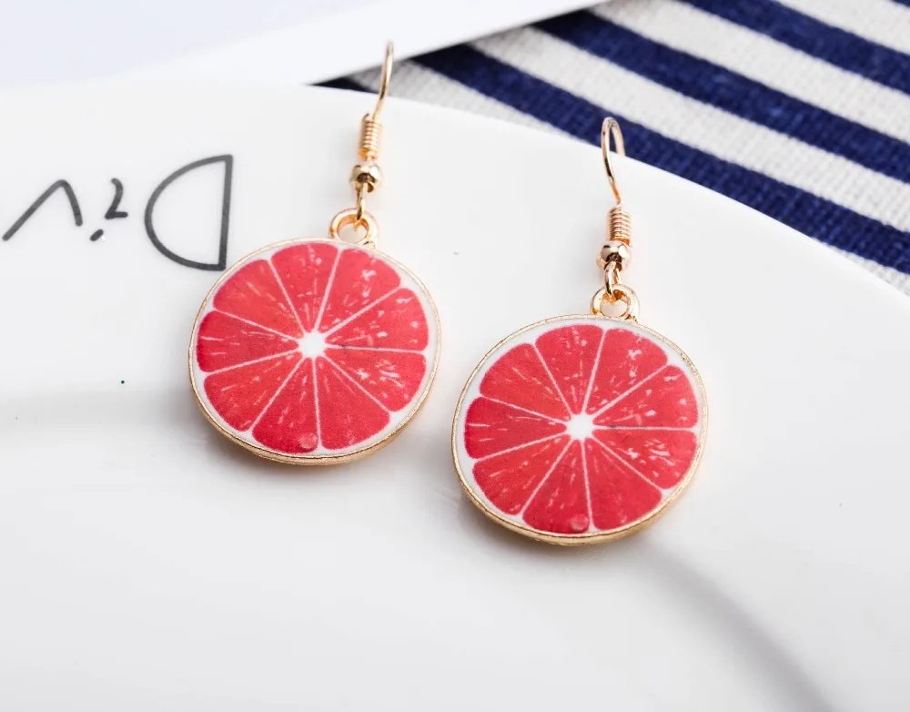 Women Earring Made Cute Girls Eardrop Funny Gift Sweet Handmade Cartoons Mini Fruit Drink Ham Sausage Toothpaste Shampoo