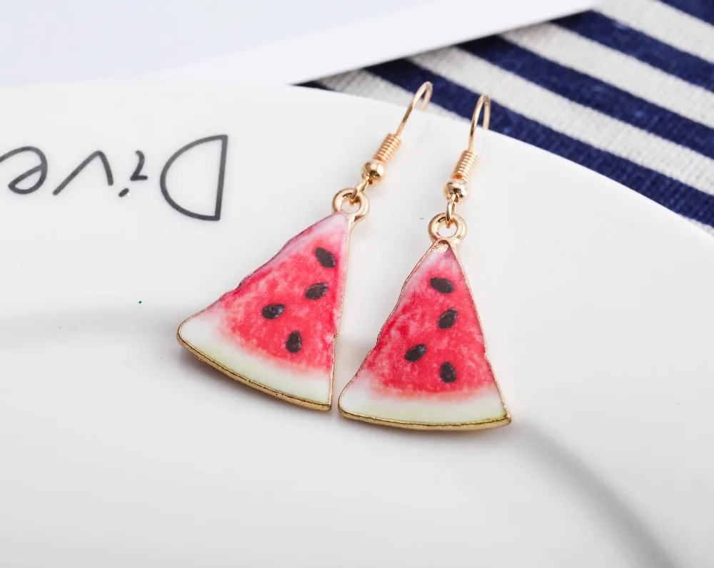 Women Earring Made Cute Girls Eardrop Funny Gift Sweet Handmade Cartoons Mini Fruit Drink Ham Sausage Toothpaste Shampoo