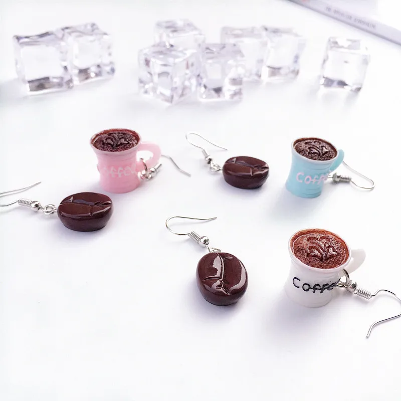 Women Earring Made Cute Girls Eardrop Funny Gift Sweet Handmade Cartoons Mini Fruit Drink Ham Sausage Toothpaste Shampoo