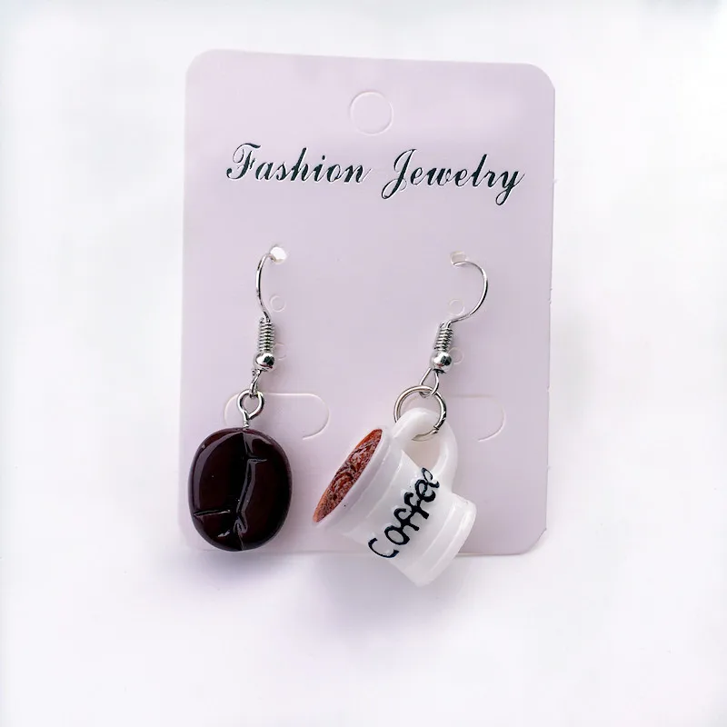 Women Earring Made Cute Girls Eardrop Funny Gift Sweet Handmade Cartoons Mini Fruit Drink Ham Sausage Toothpaste Shampoo