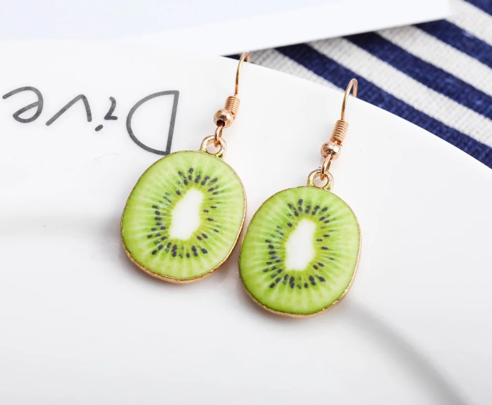 Women Earring Made Cute Girls Eardrop Funny Gift Sweet Handmade Cartoons Mini Fruit Drink Ham Sausage Toothpaste Shampoo