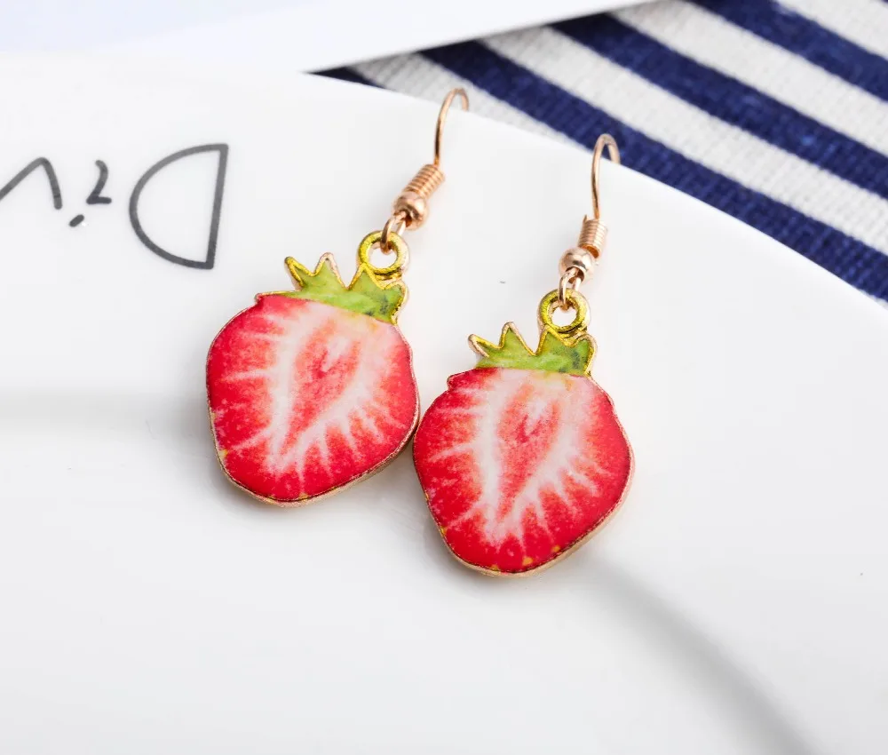 Women Earring Made Cute Girls Eardrop Funny Gift Sweet Handmade Cartoons Mini Fruit Drink Ham Sausage Toothpaste Shampoo
