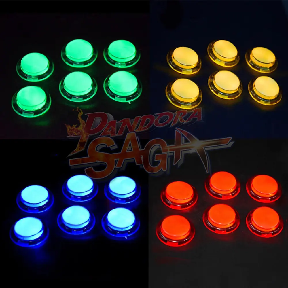 128GB 3D Pandora Saga Box EX2 10000 in 1 DIY Kit Arcade  Game Console 8 Way Joystick Led Lights Button Cabinet Bartop 2 Playes