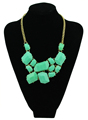 Bohemian Collier Femme Tassel Maxi Coin Neck Chain Turkish Green Stone Pendant Women Bib Collar Statement Necklac Gypsy Jewelry