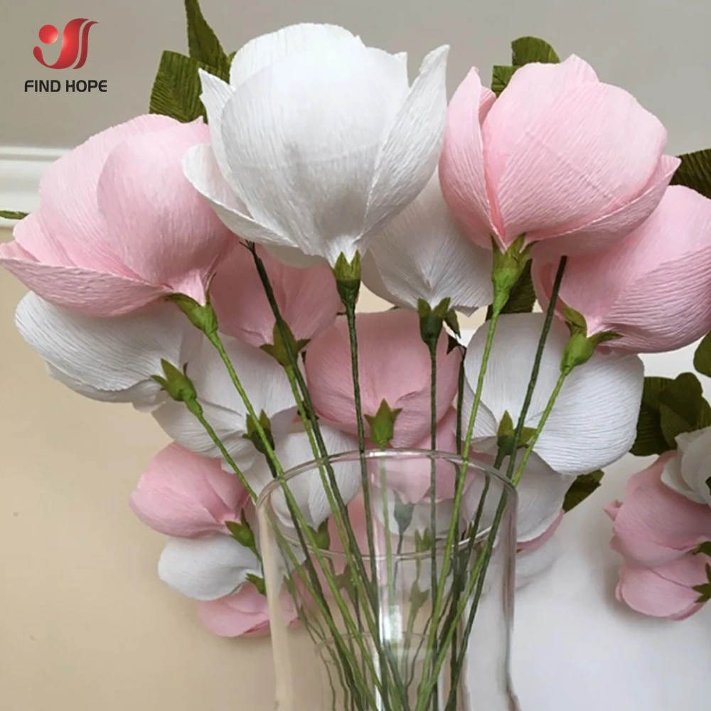250*25cm(8ft x9.8") Colored Crepe Paper Roll Origami Crinkled Crepe Paper Craft DIY Flowers Decoration Gift Wrapping Paper Craft