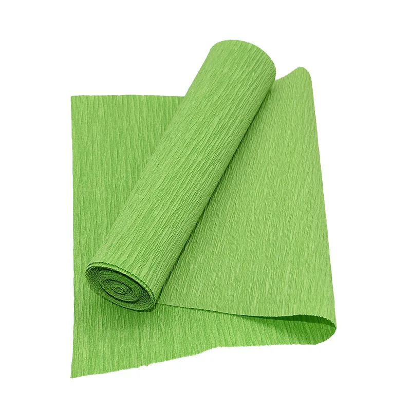 250*25cm(8ft x9.8") Colored Crepe Paper Roll Origami Crinkled Crepe Paper Craft DIY Flowers Decoration Gift Wrapping Paper Craft