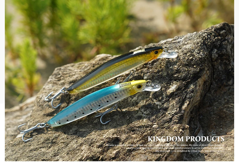 Kingdom Sea Fishing Lures Jerkbaits Minnow Saltwater 120mm 23g 130mm 30g Floating Artificial Bait Good Action Wobblers Hard Lure