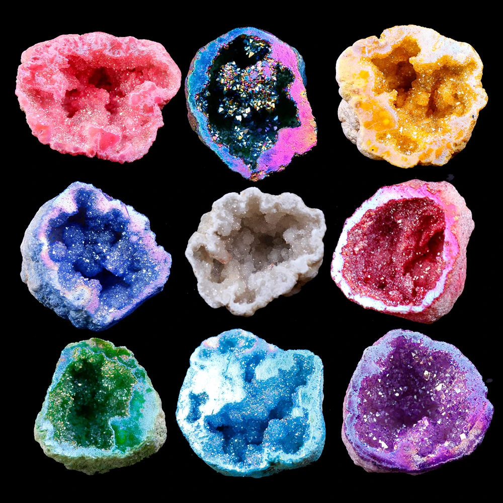 30mm Natural Crystal Love  Heart Pendant Mineral Specimens Gemstone Rocks Amethyst Collectibles Jewelry Home Decor