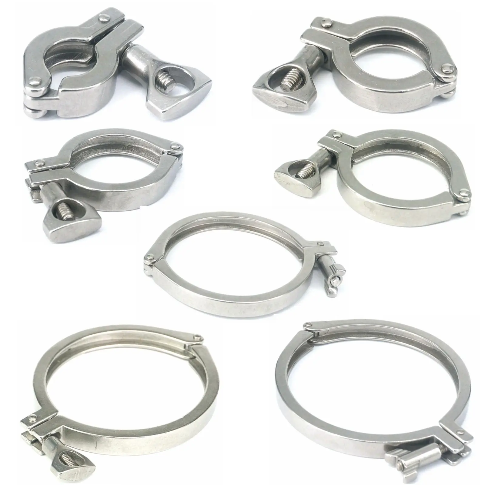 Ferrule O/D 25.4/34/40/50/5/64/77.5/91/106/119/233mm 304 Stainless Casting Tri Clamp Sanitary Fitting Dairy Brewing Tri Clover
