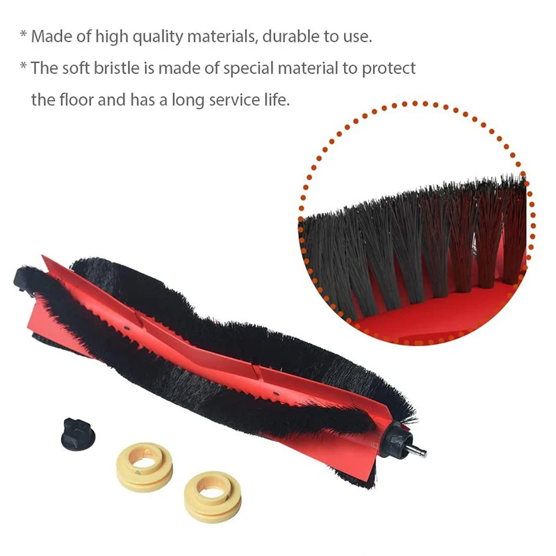 Detachable Main Roller Brush For Xiaomi Roborock S6 MaxV S6 Pure E4 S4 S5 Max S50 S51 E25 E35 E2 C10 Vacuum Cleaner