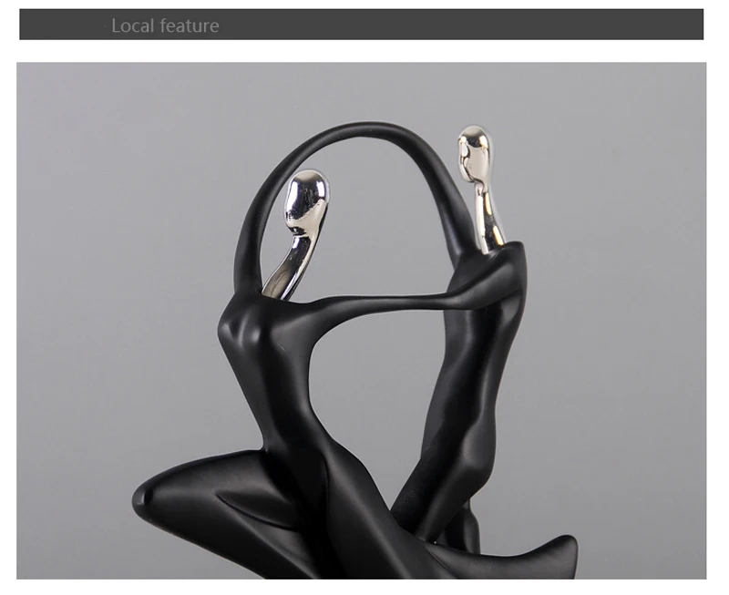 Nordic Art Dancing Couple Resin Figure Ornaments Figurines Home Decoration Accessories for Living Room Ornaments for Home Decor