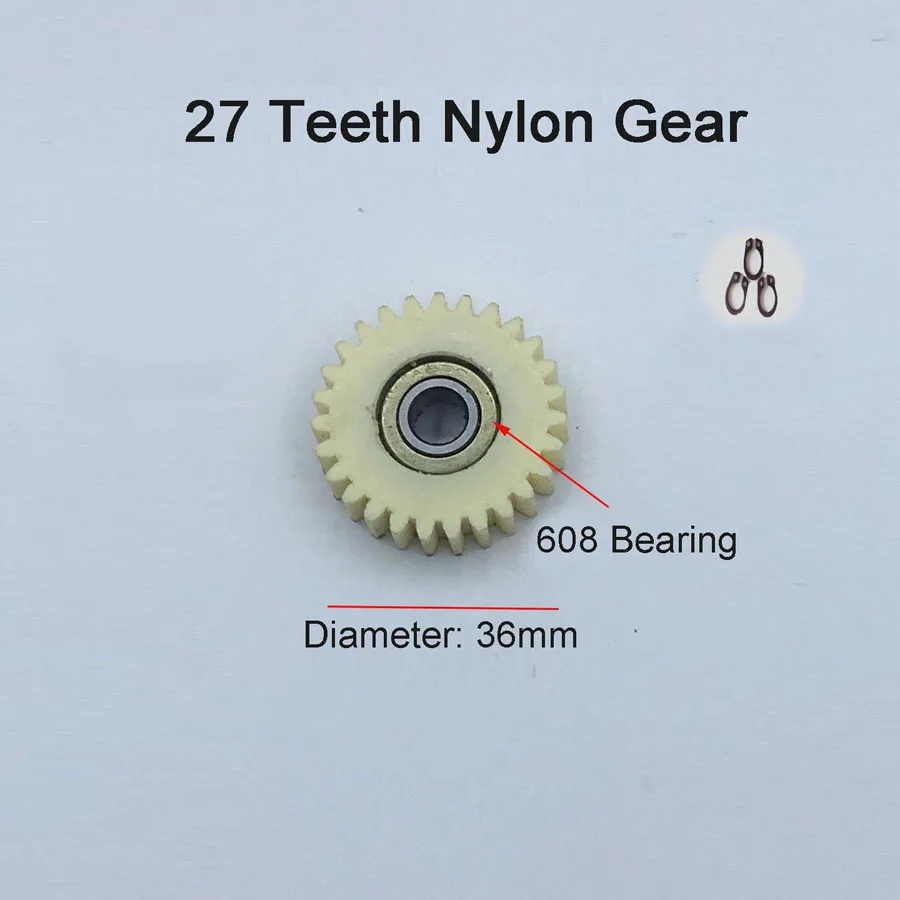 27T 28T 31T 36 Tooth Electric Car Nylon Gear for Electric Lithium Power Folding Car Motor Electric Bicycle