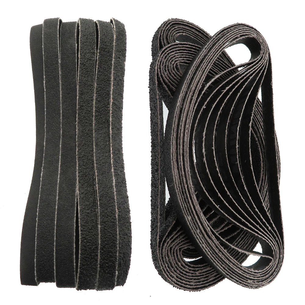20pcs Sanding Belt 60/80/100/120/180/240Grit Abrasive Sanding Belt 330x10mm for Wood Metal Grinding Polishing