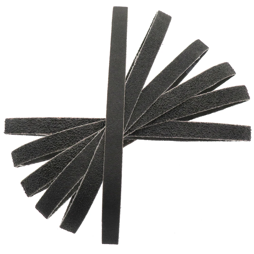 20pcs Sanding Belt 60/80/100/120/180/240Grit Abrasive Sanding Belt 330x10mm for Wood Metal Grinding Polishing