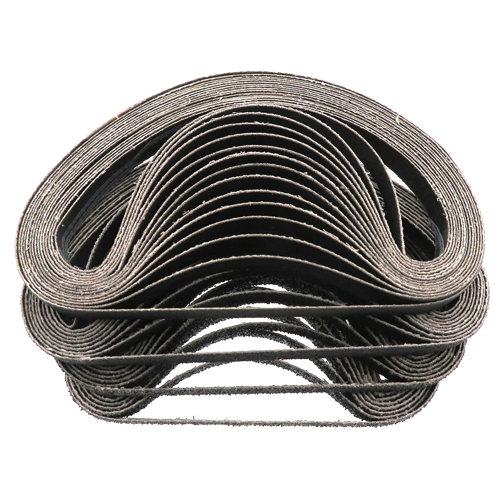 20pcs Sanding Belt 60/80/100/120/180/240Grit Abrasive Sanding Belt 330x10mm for Wood Metal Grinding Polishing