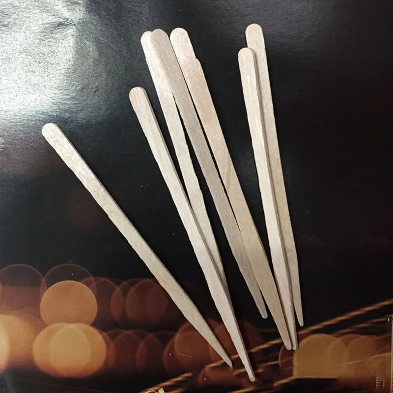 100PCS Woman Wooden Body Hair Removal Sticks Wax Waxing Disposable Sticks Beauty Toiletry Kits Wood Tongue Depressor Spatula