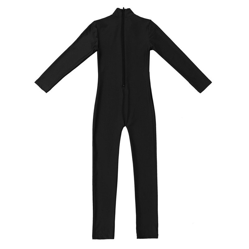 Girls Spandex Long Sleeve Mock Neck Leotard, Ballet Gymnastics Leotards for Kids, Children's Dance Costumes, Dancewear Jumpsuits