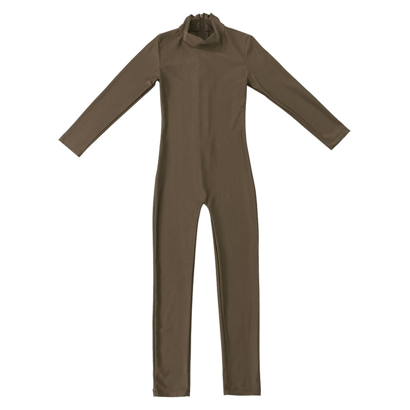 Girls Spandex Long Sleeve Mock Neck Leotard, Ballet Gymnastics Leotards for Kids, Children's Dance Costumes, Dancewear Jumpsuits
