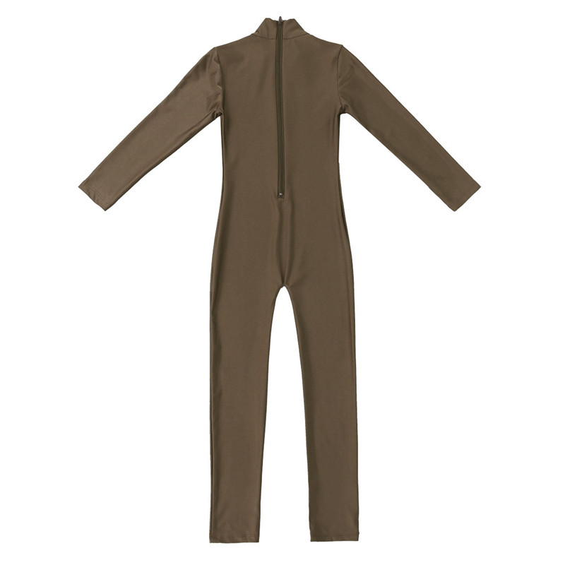 Girls Spandex Long Sleeve Mock Neck Leotard, Ballet Gymnastics Leotards for Kids, Children's Dance Costumes, Dancewear Jumpsuits