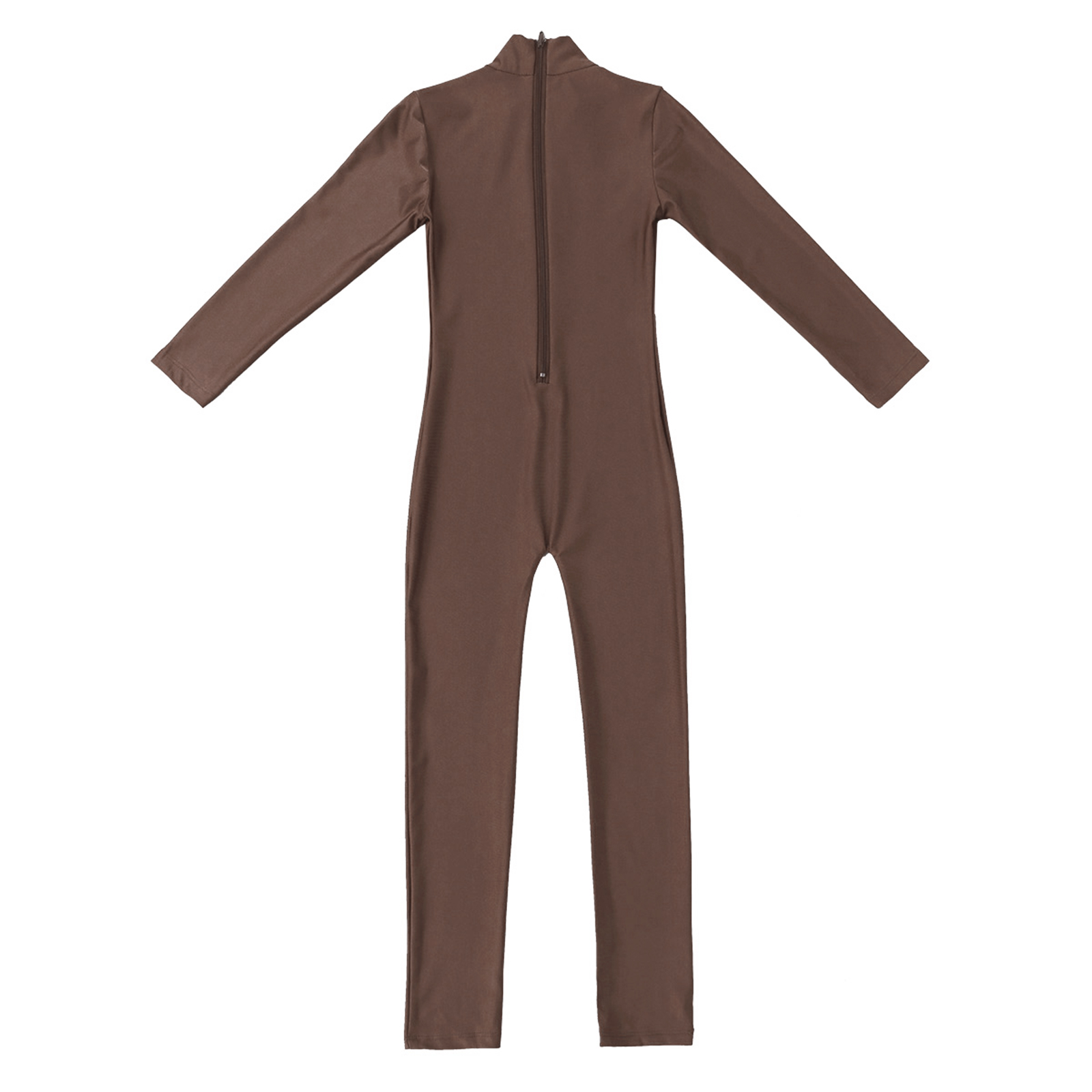 Girls Spandex Long Sleeve Mock Neck Leotard, Ballet Gymnastics Leotards for Kids, Children's Dance Costumes, Dancewear Jumpsuits