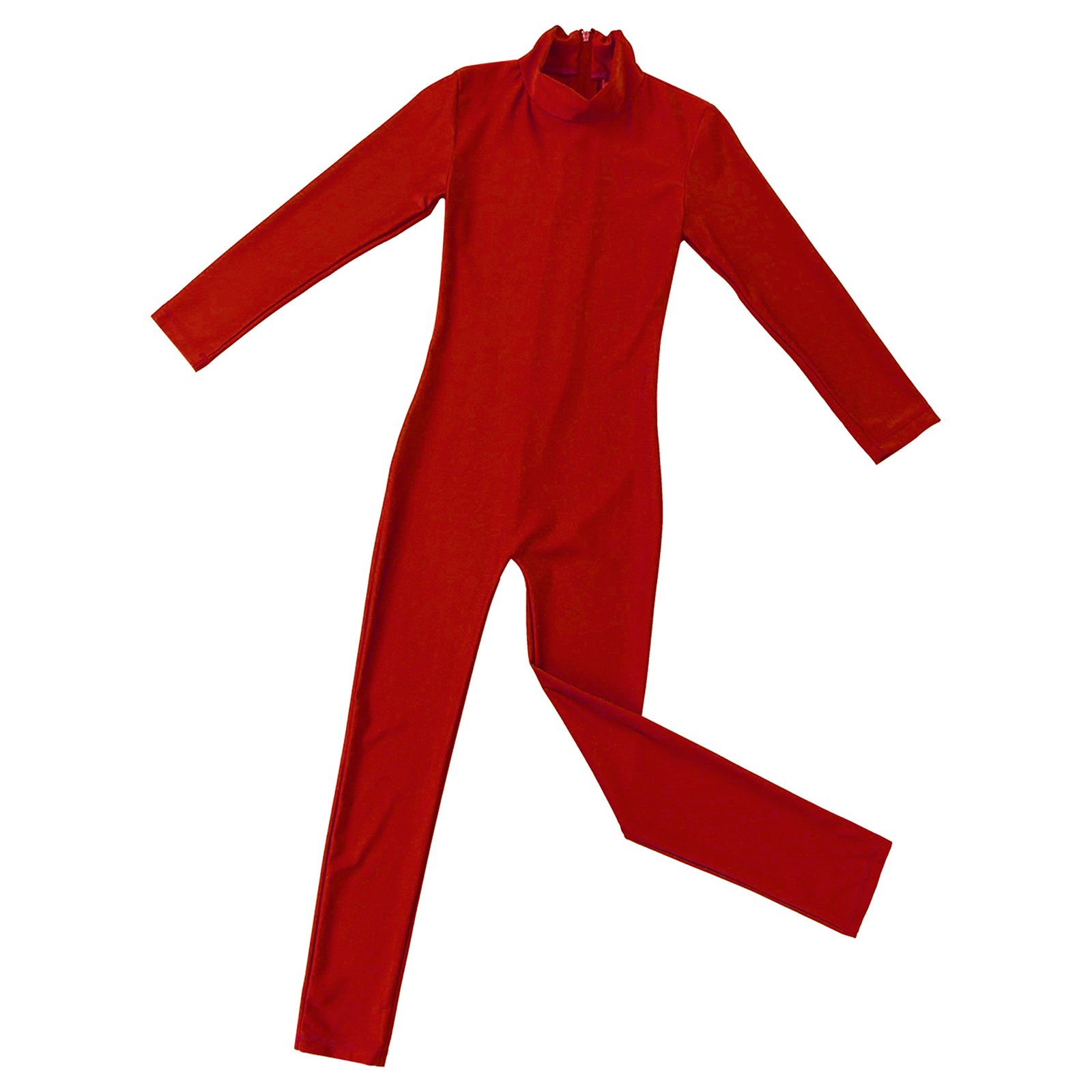 Girls Spandex Long Sleeve Mock Neck Leotard, Ballet Gymnastics Leotards for Kids, Children's Dance Costumes, Dancewear Jumpsuits