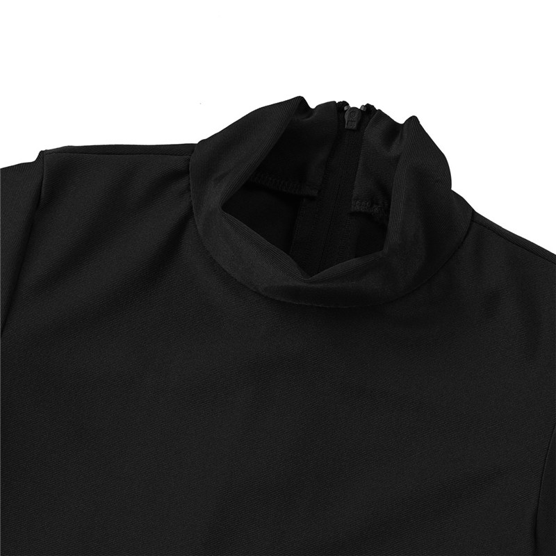 Girls Spandex Long Sleeve Mock Neck Leotard, Ballet Gymnastics Leotards for Kids, Children's Dance Costumes, Dancewear Jumpsuits