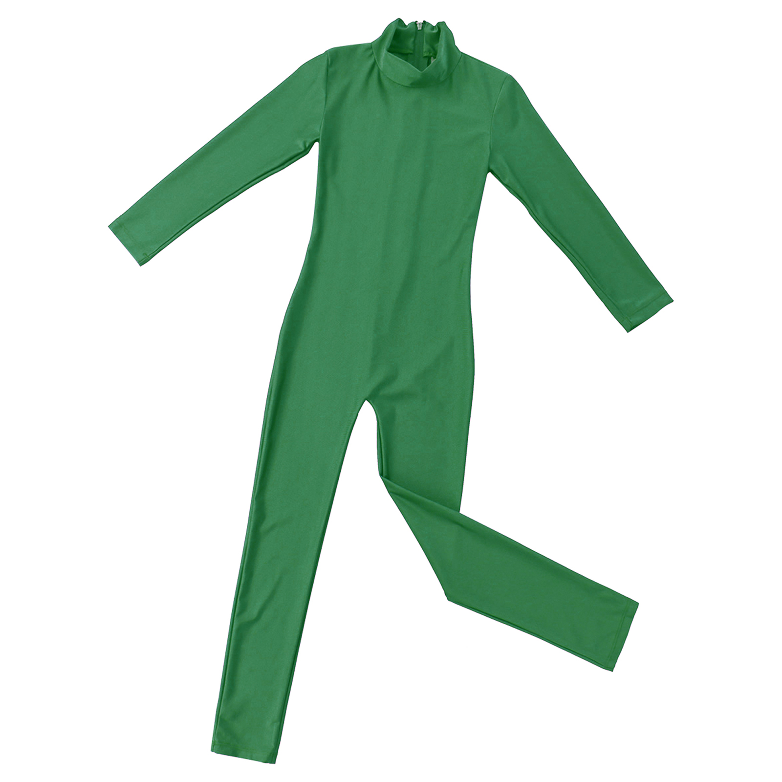 Girls Spandex Long Sleeve Mock Neck Leotard, Ballet Gymnastics Leotards for Kids, Children's Dance Costumes, Dancewear Jumpsuits