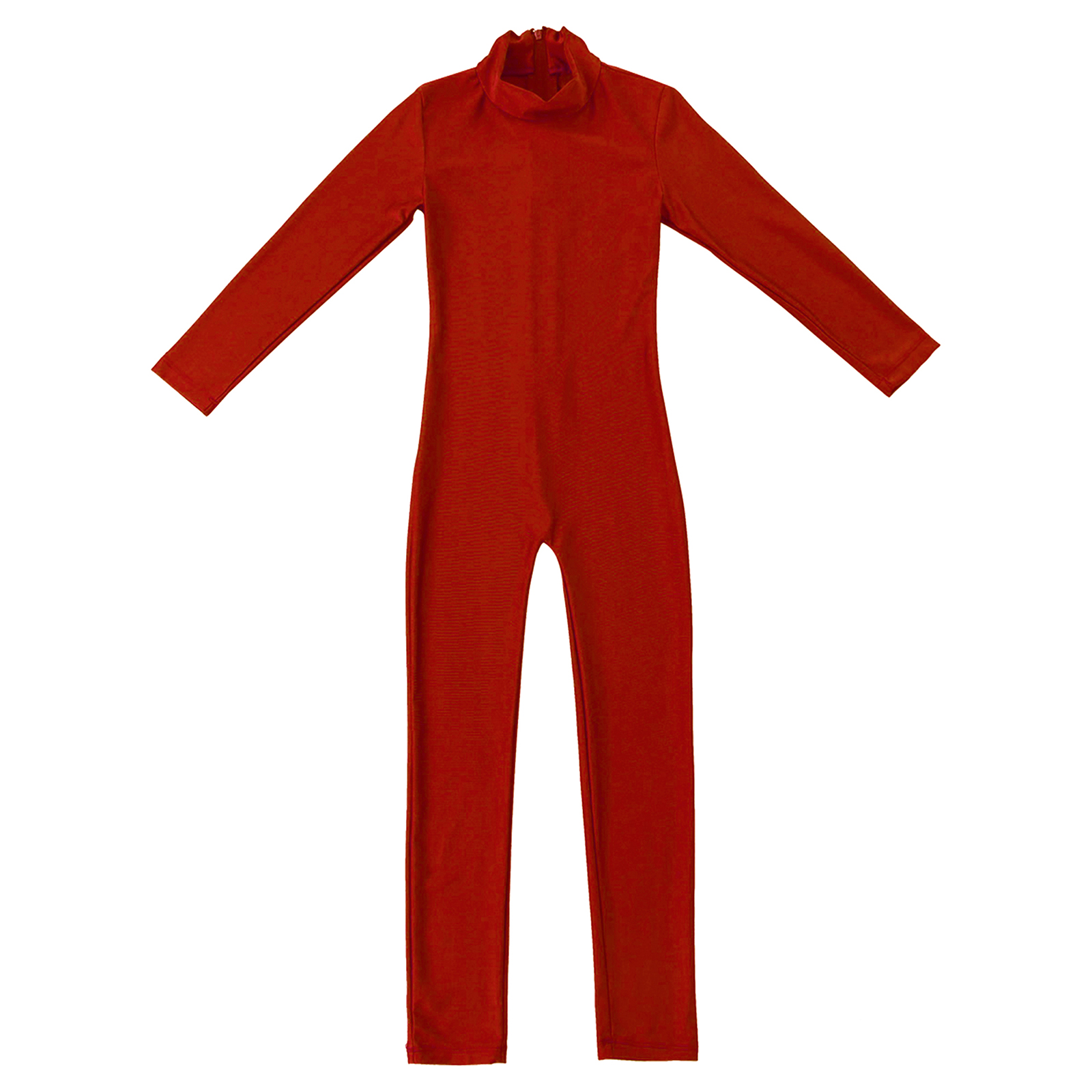 Girls Spandex Long Sleeve Mock Neck Leotard, Ballet Gymnastics Leotards for Kids, Children's Dance Costumes, Dancewear Jumpsuits