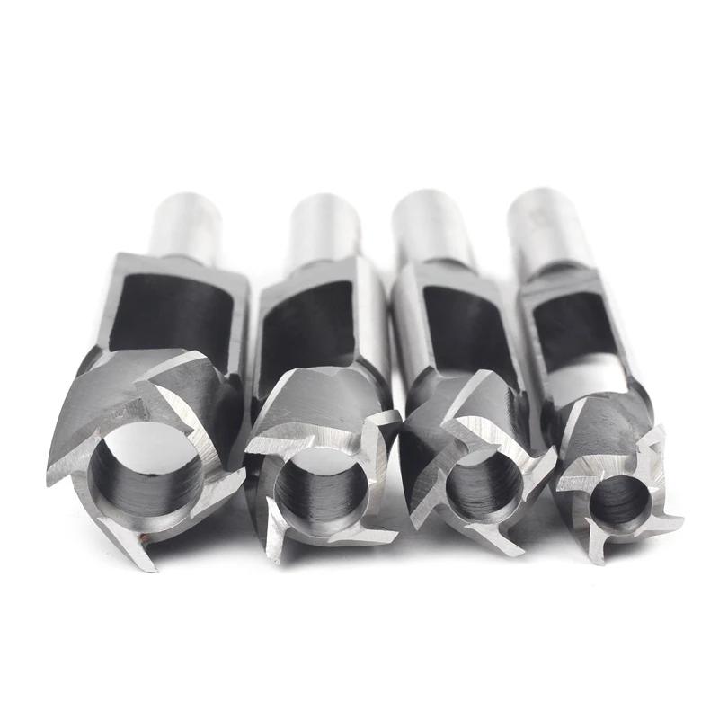 Versery 8/10/12/15mm Wood Plug Hole Saw Cutter Cutting Drill Bits Log Tenon Dowel Cork Maker Tapered Woodworking Tools DIY