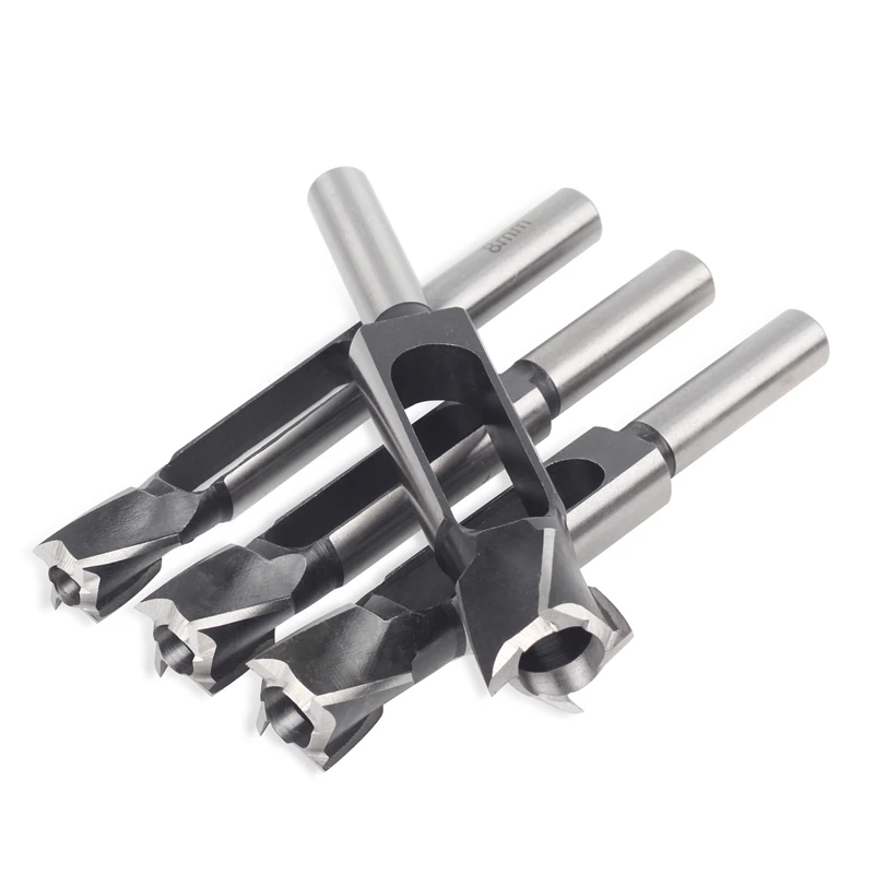 Versery 8/10/12/15mm Wood Plug Hole Saw Cutter Cutting Drill Bits Log Tenon Dowel Cork Maker Tapered Woodworking Tools DIY